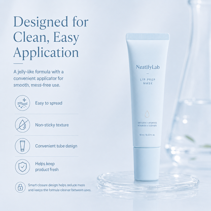 Cooling Peel-Off Lip Prep Mask, 10-Minute Smooth Hydrating Lip Mask